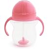 Munchkin Click Lock Tip & Sip pink sippy cup 207ml with handles