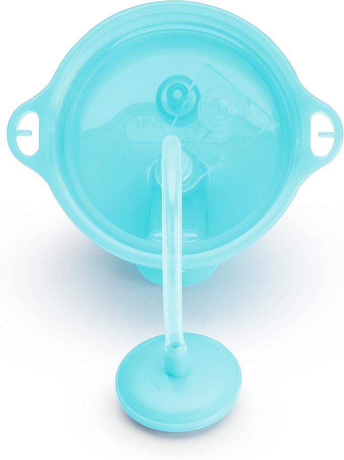 Munchkin Click Lock Tip & Sip blue sippy cup 296ml with straw and handles