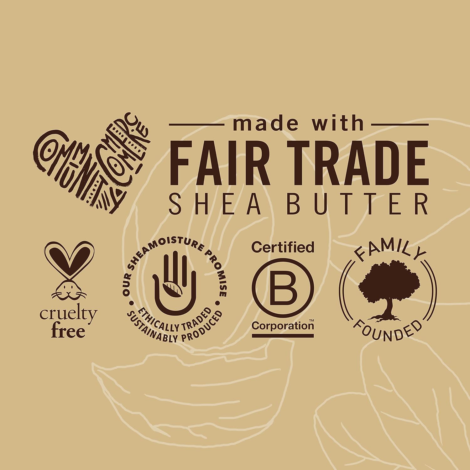 SheaMoisture Raw Shea Butter Deep Moisturising Detangler 236ml bottle with fair trade certification labels