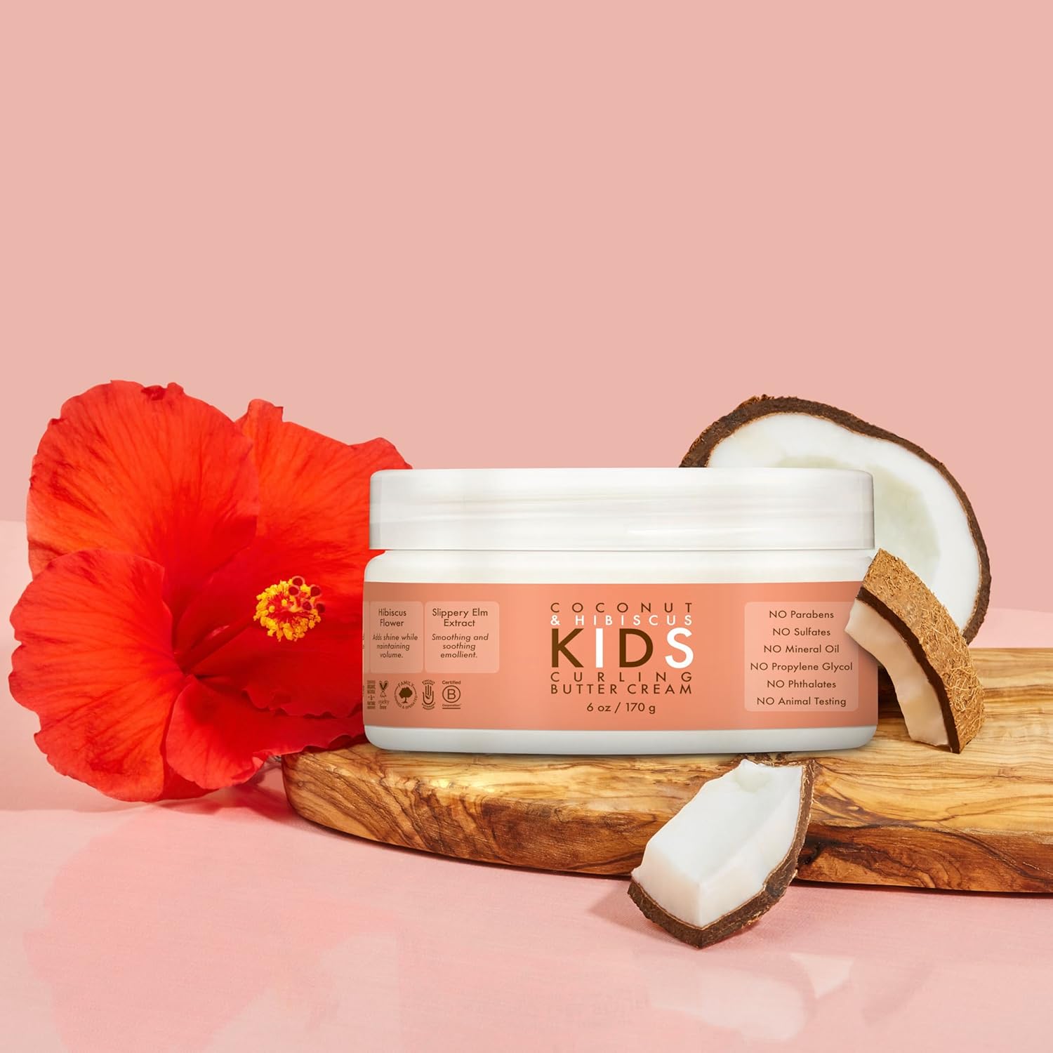 SheaMoisture Coconut & Hibiscus Kids' Curling Butter Cream 170g jar