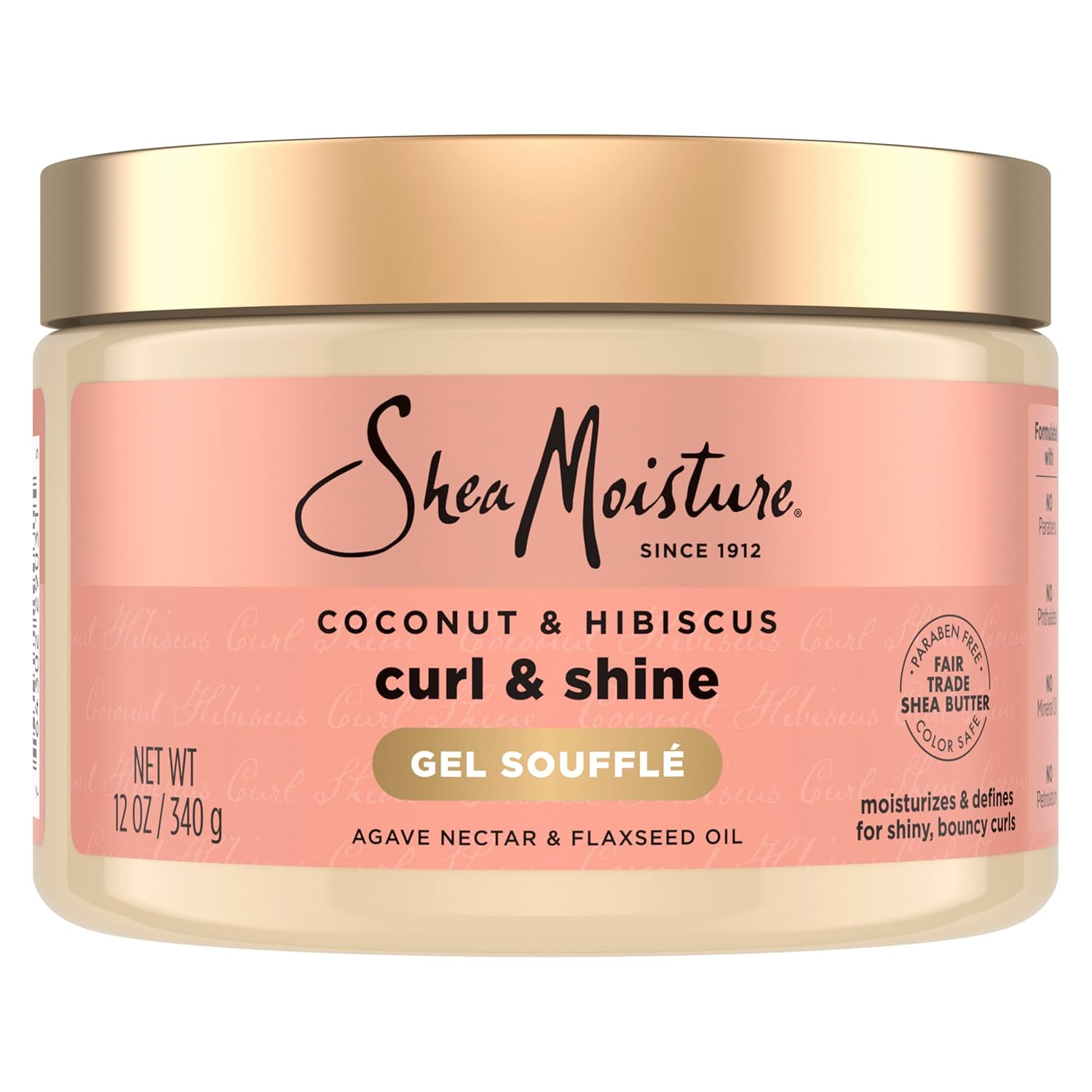 SheaMoisture Coconut & Hibiscus Curl & Shine Gel Soufflé 340ml jar