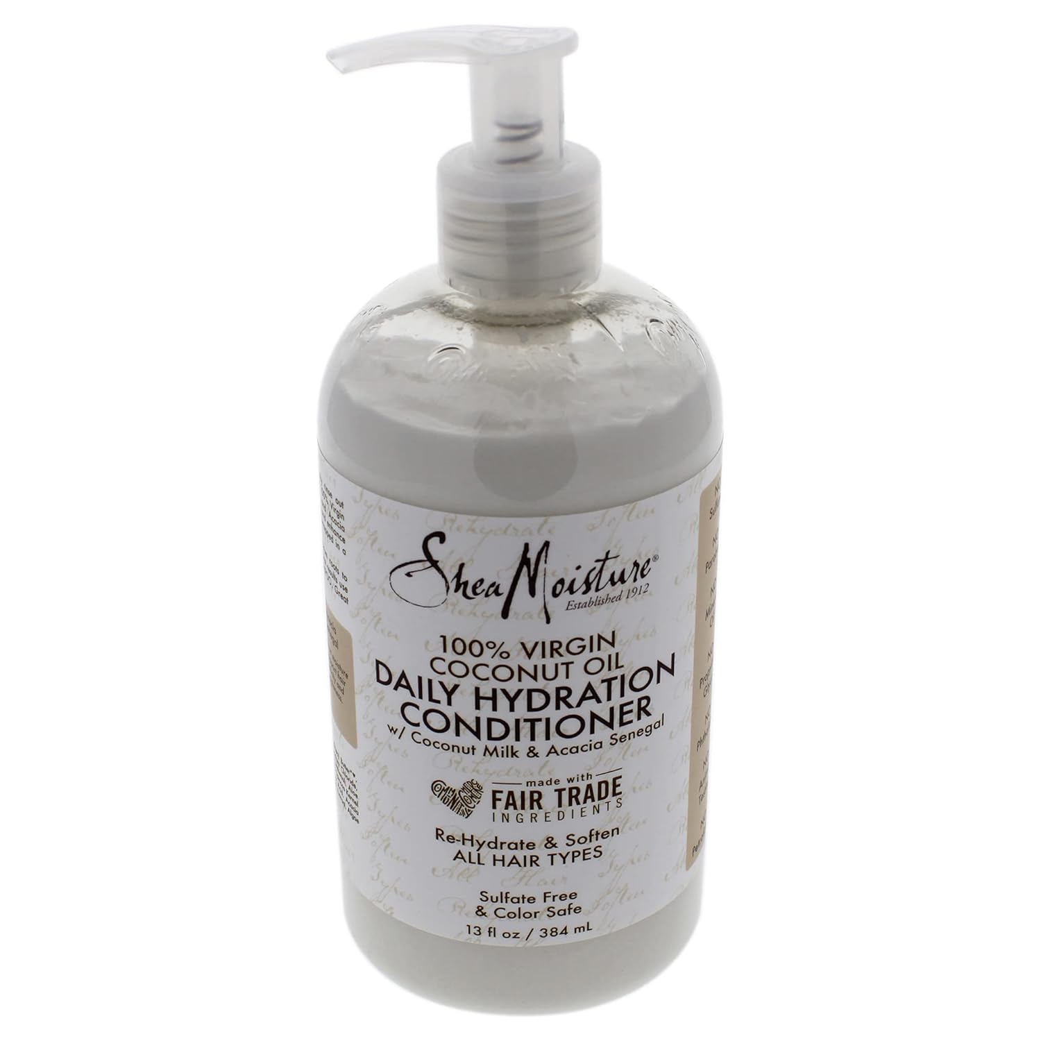 SheaMoisture 100% Virgin Coconut Oil Daily Hydration Conditioner 384ml pump bottle