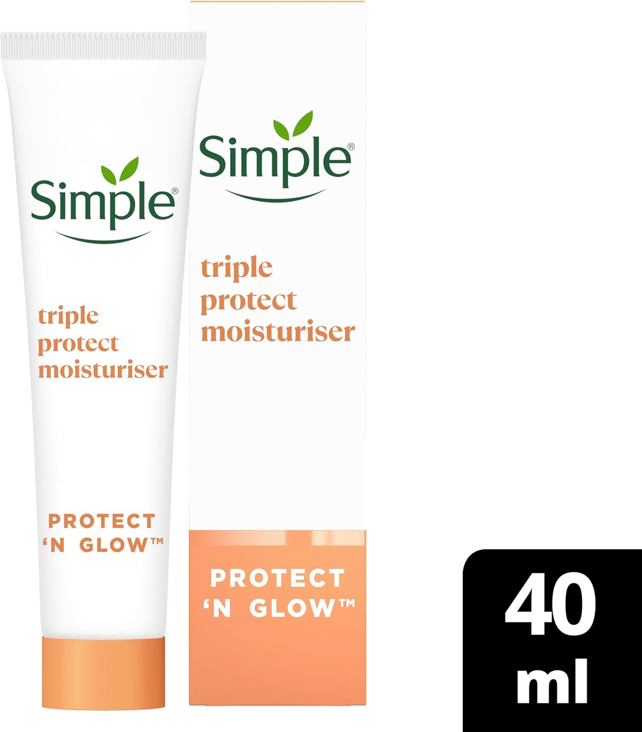 Simple Protect 'N' Glow Triple Protect Moisturiser SPF 30, 40ml tube