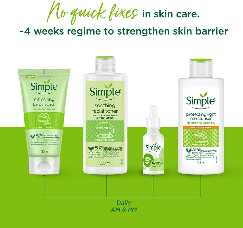 Simple Kind to Skin Protecting Light Moisturiser SPF 15, 125ml white bottle