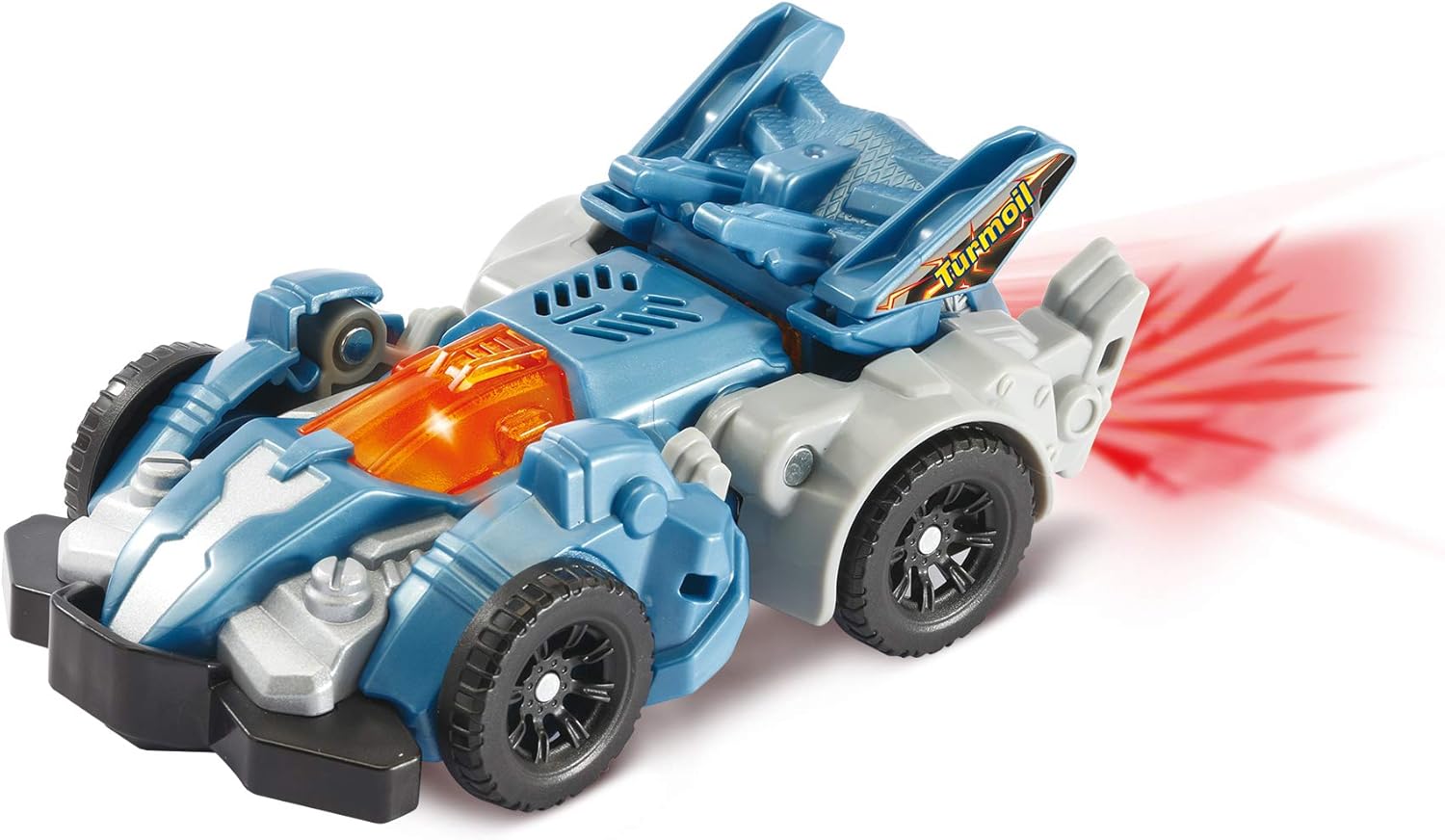 Tech Switch & Go Dinos Turmoil Triceratops blue transforming vehicle toy