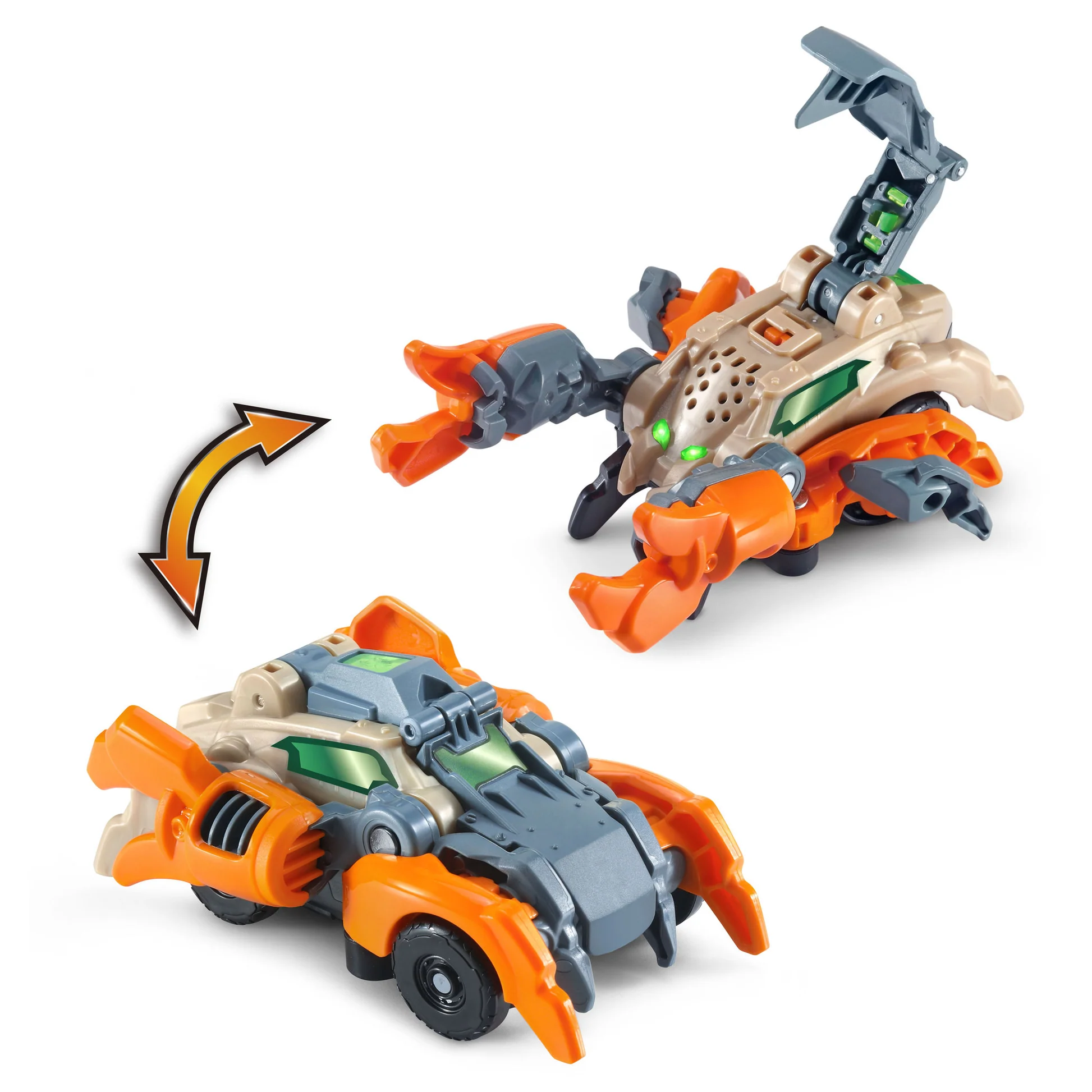 VTech Switch & Go Striker Scorpion 2 in 1 transforming toy vehicle orange grey