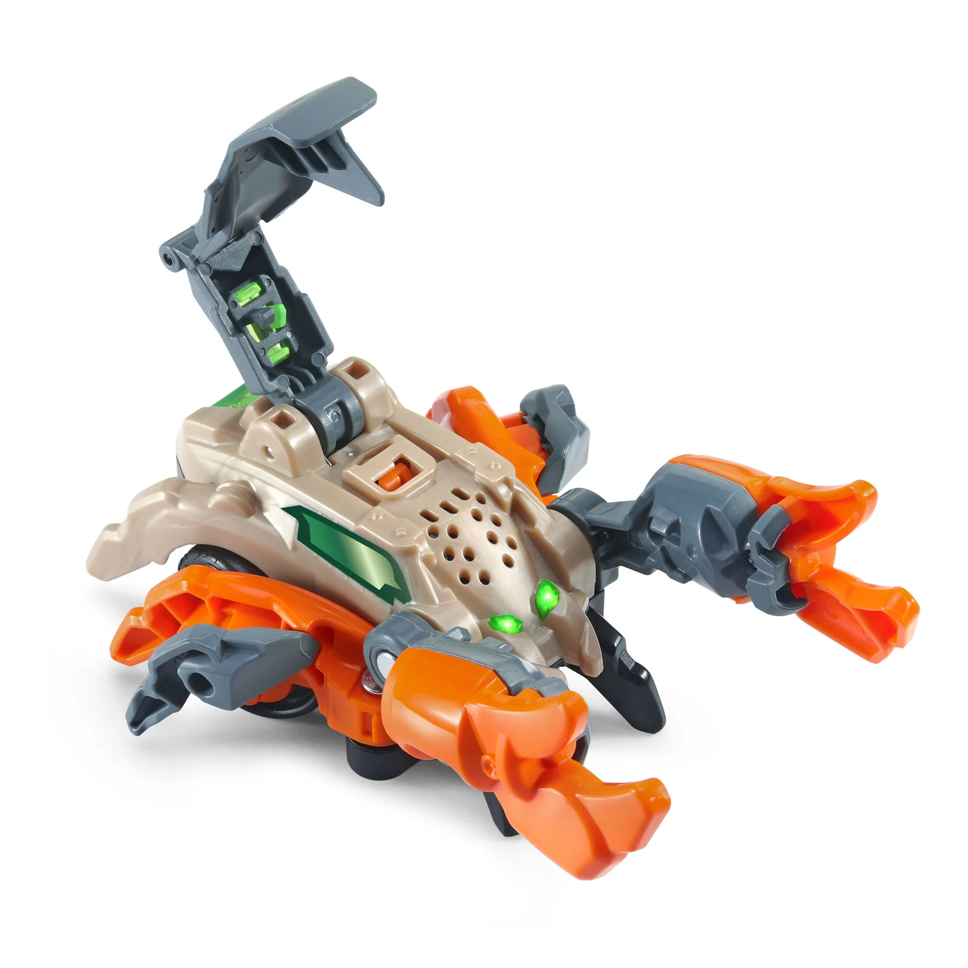 VTech Switch & Go Striker scorpion robot toy, orange and grey, 2 in 1 transforming vehicle