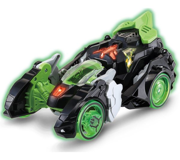 VTech Switch & Go Dinos Riot T-Rex green and black transforming toy vehicle