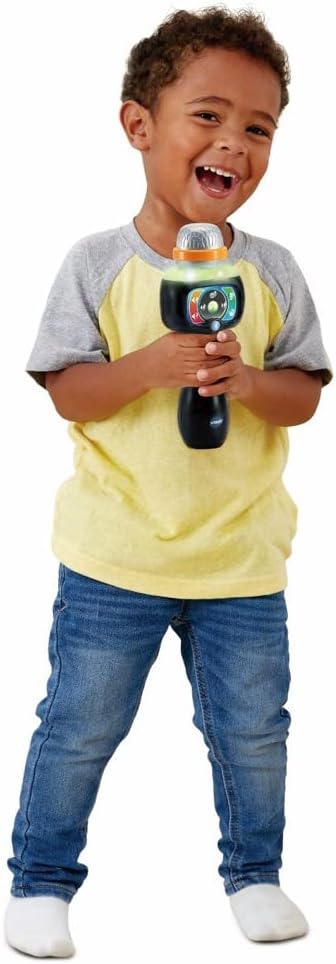 VTech Singing Sounds Microphone with light-up display for ages 2-6 years