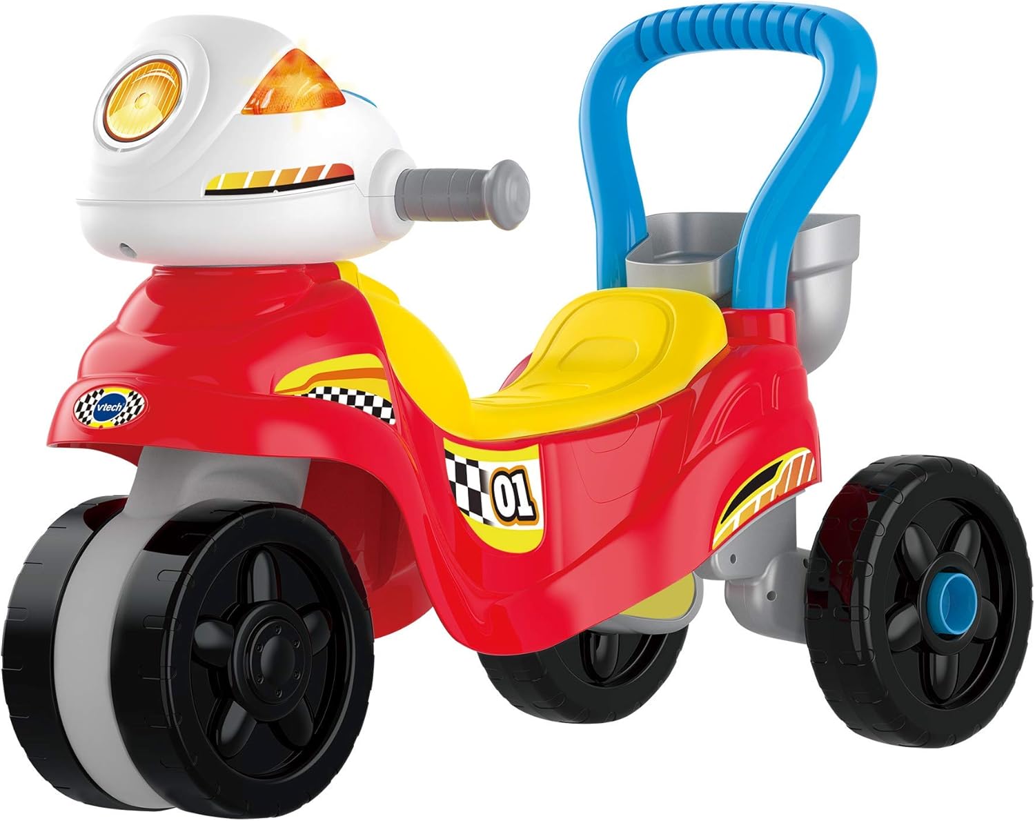 VTech 3-in-1 Ride With Me Motorbike red and yellow toddler toy
