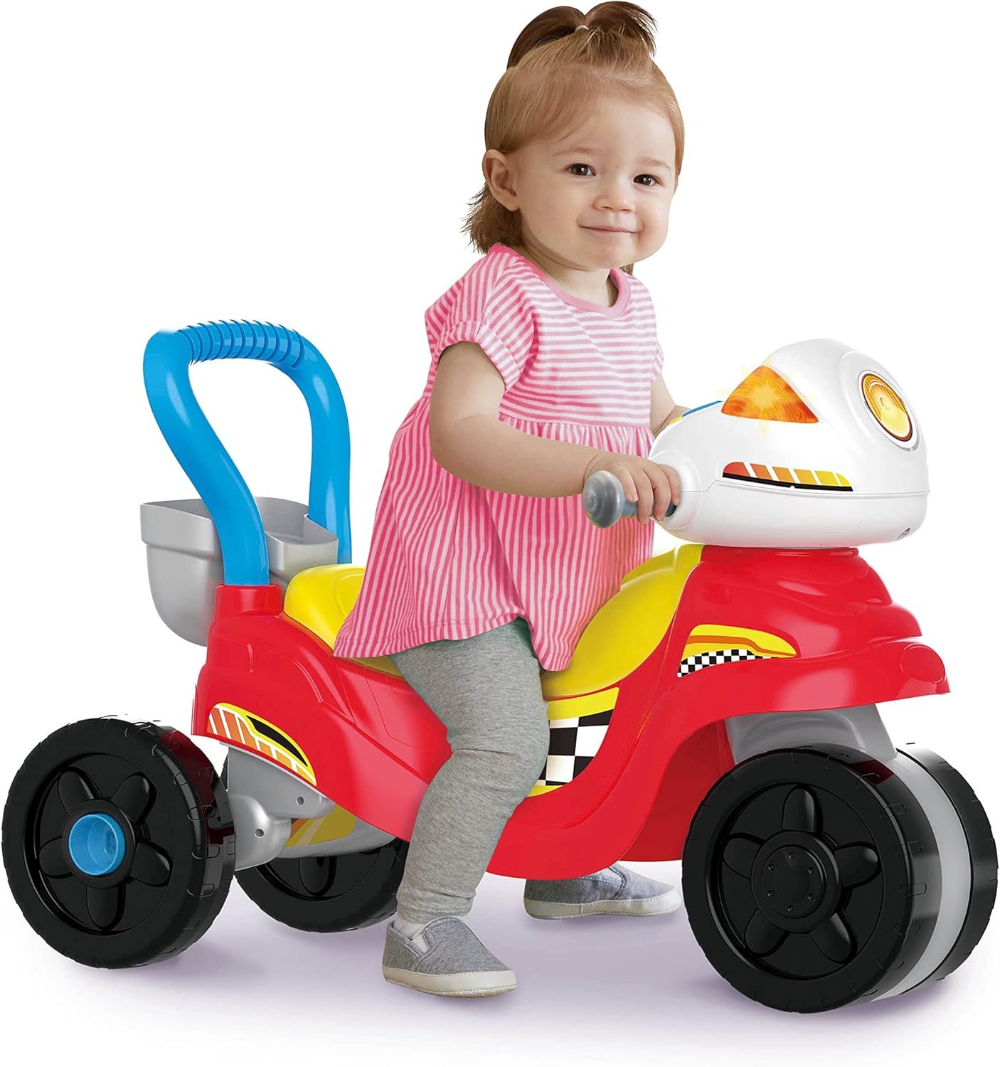 VTech 3-in-1 Ride With Me Motorbike red ride-on toy for toddlers
