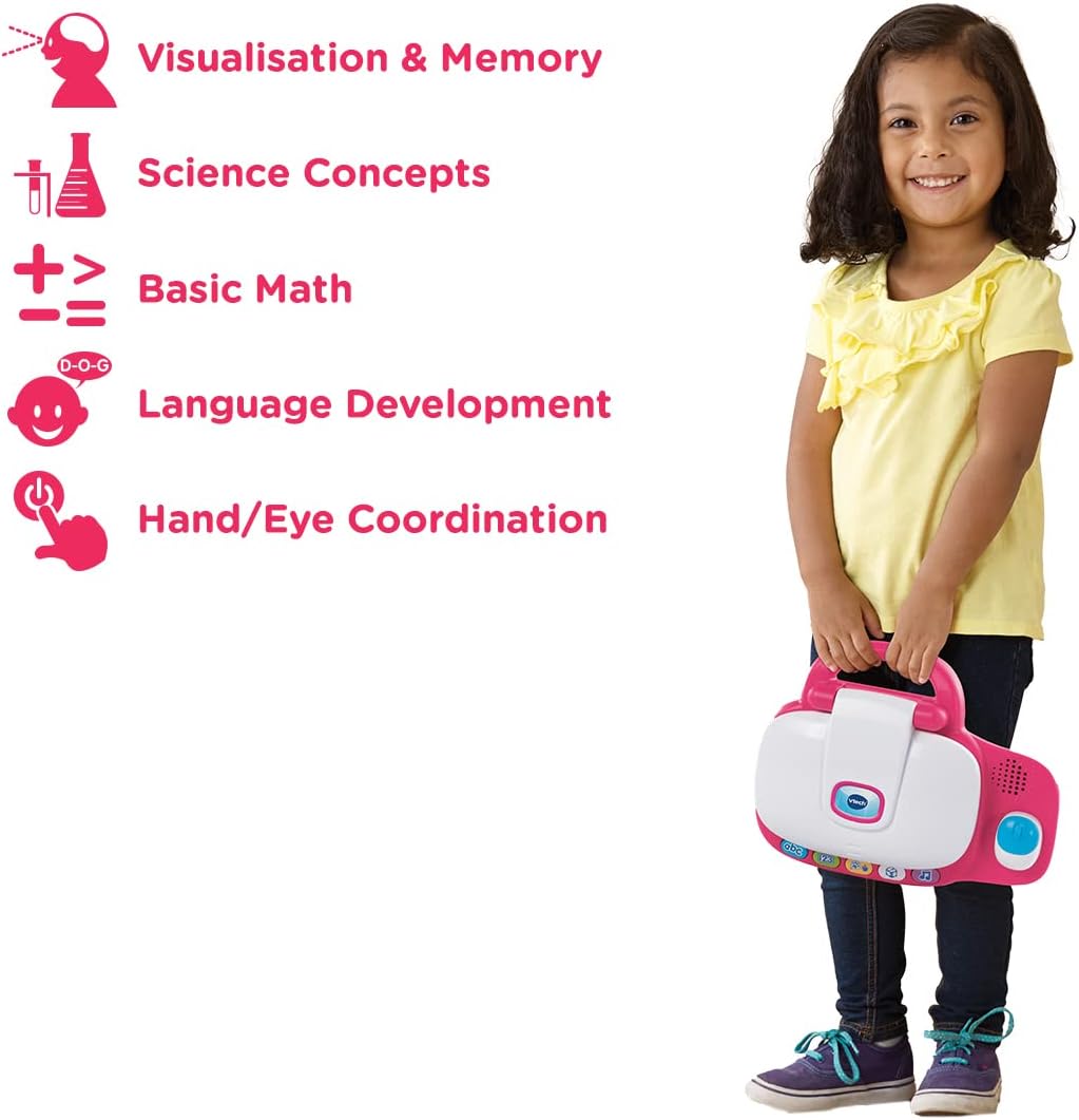 VTech My Laptop pink and white educational toy for ages 3-6 years
