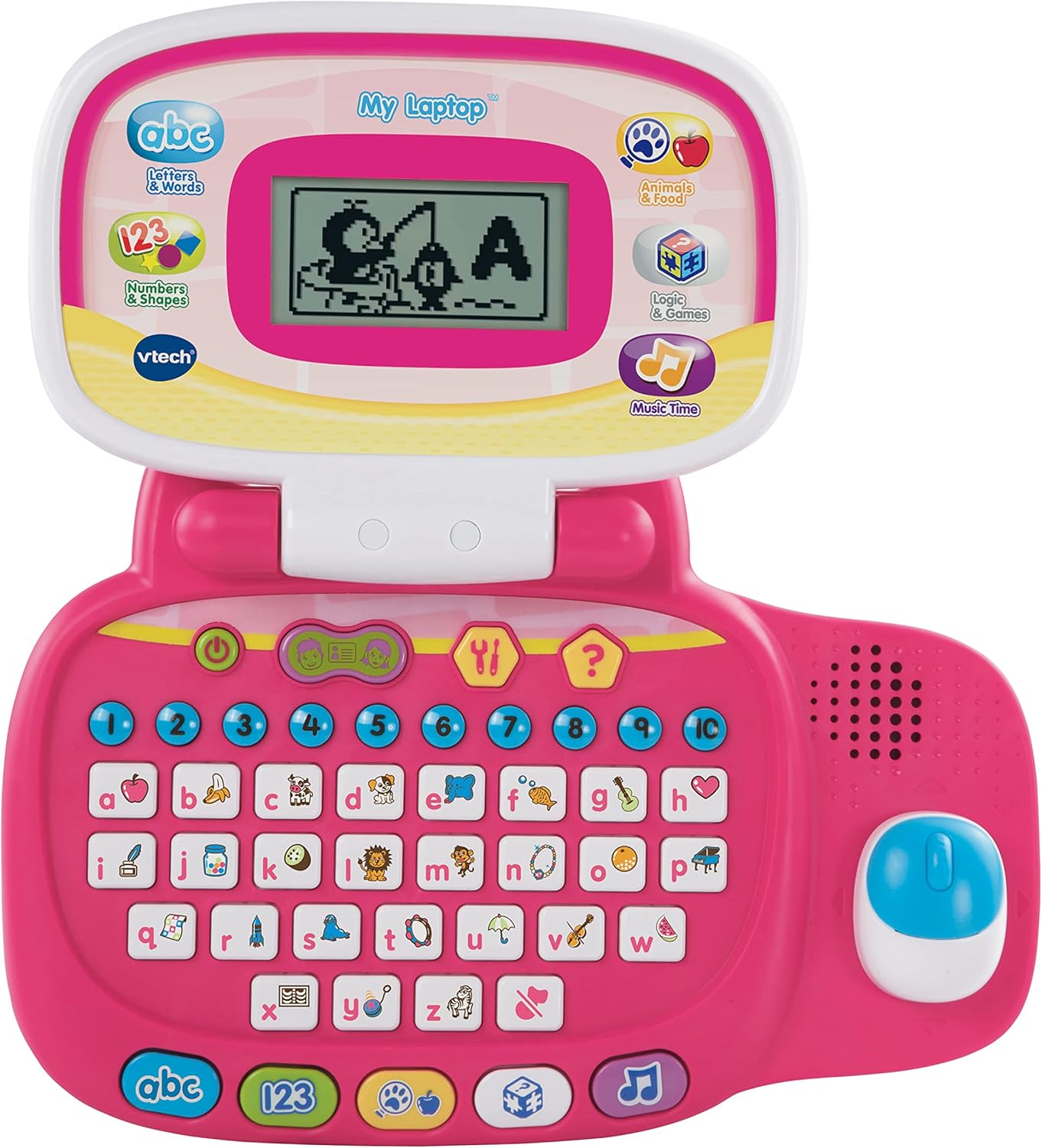 VTech My Laptop pink educational toy with screen and alphabet keyboard for children