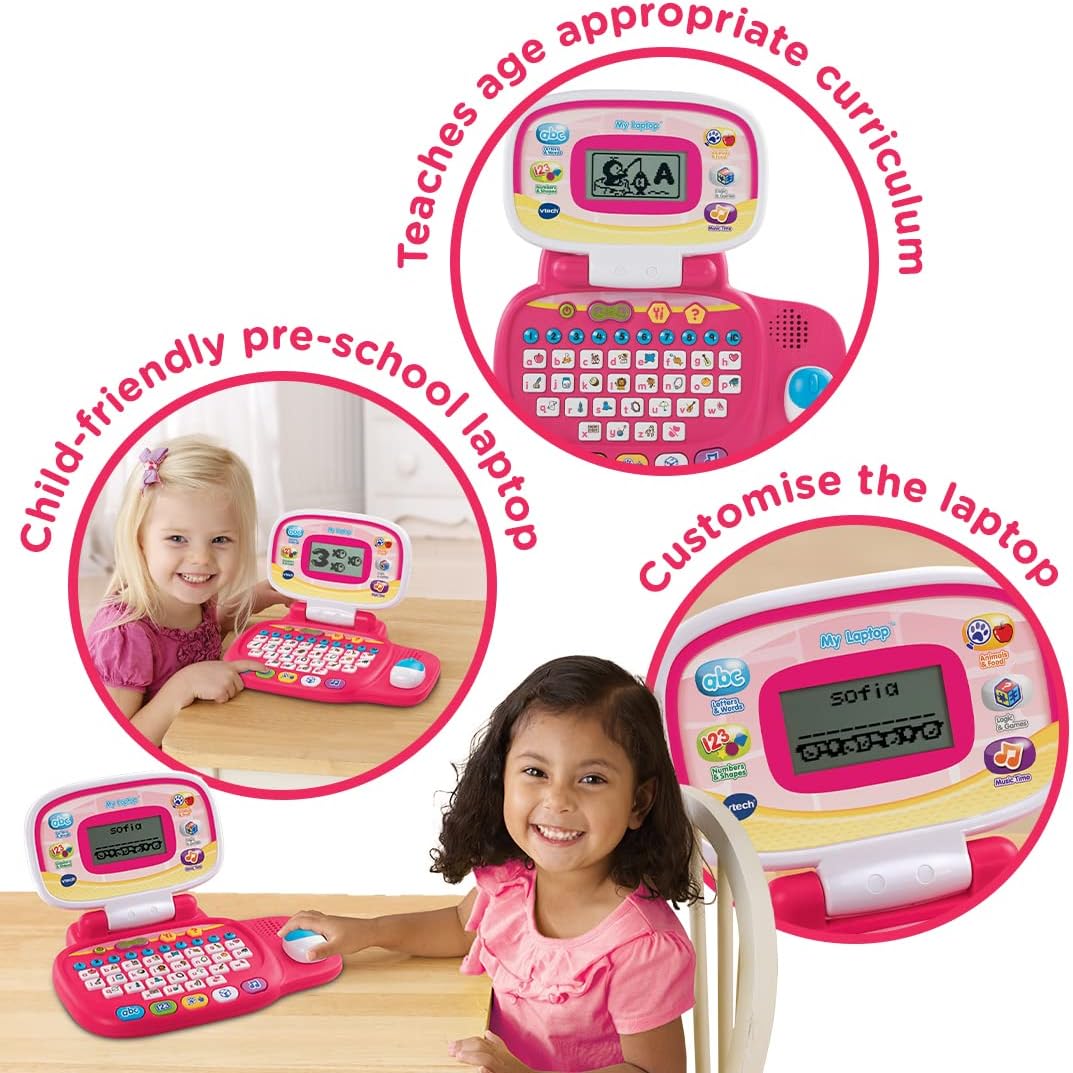 VTech My Laptop pink educational toy computer for ages 3-6 years