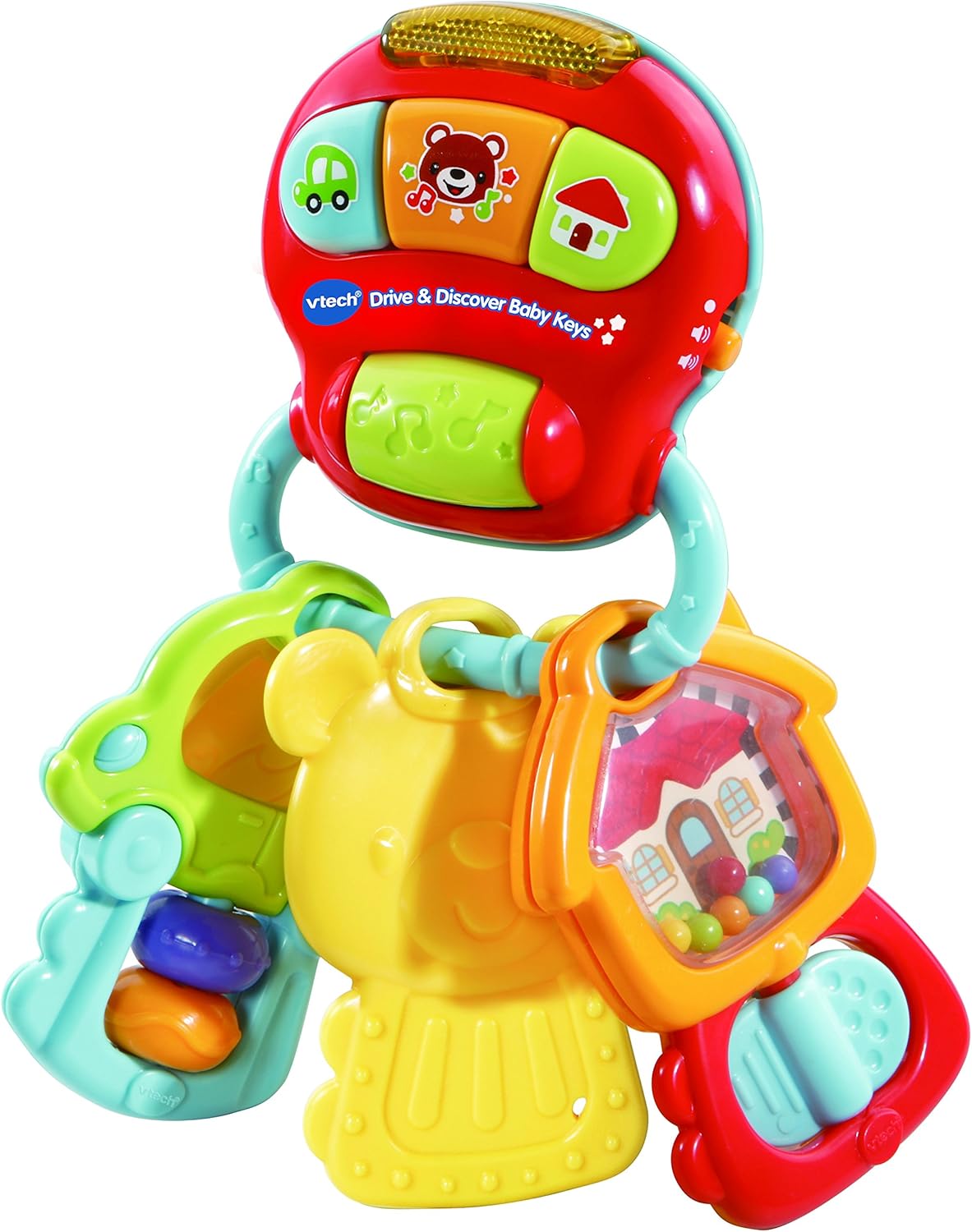 VTech Drive and Discover Baby Keys toy with interactive buttons and handles