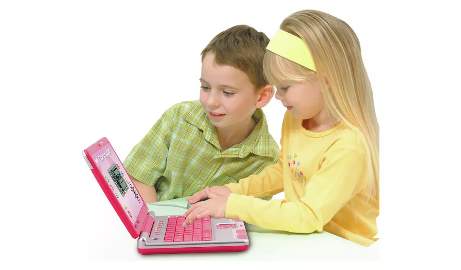 VTech Challenger Laptop pink and white educational toy computer