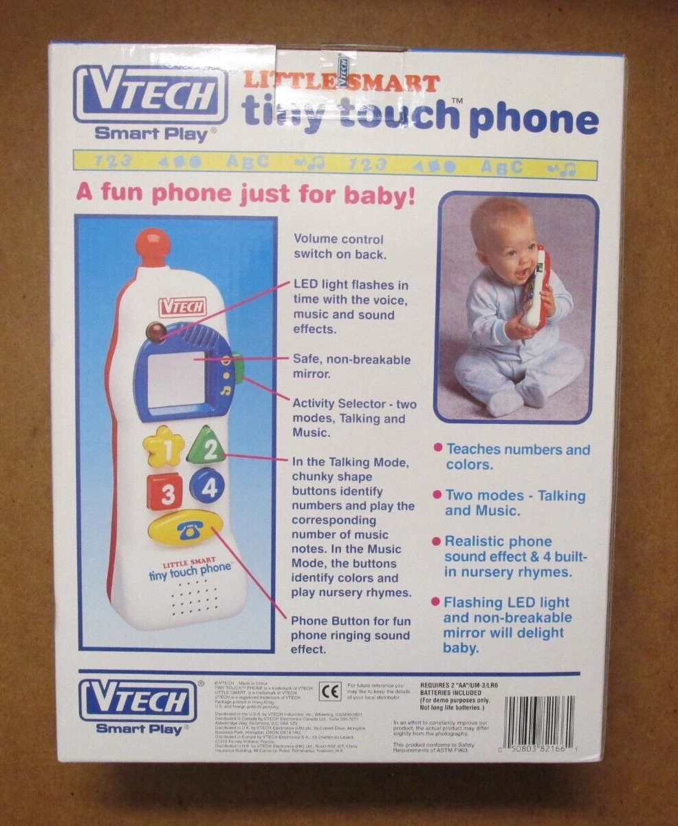 VTech Little Smart Tiny Touch Phone white and red for babies 12-36 months