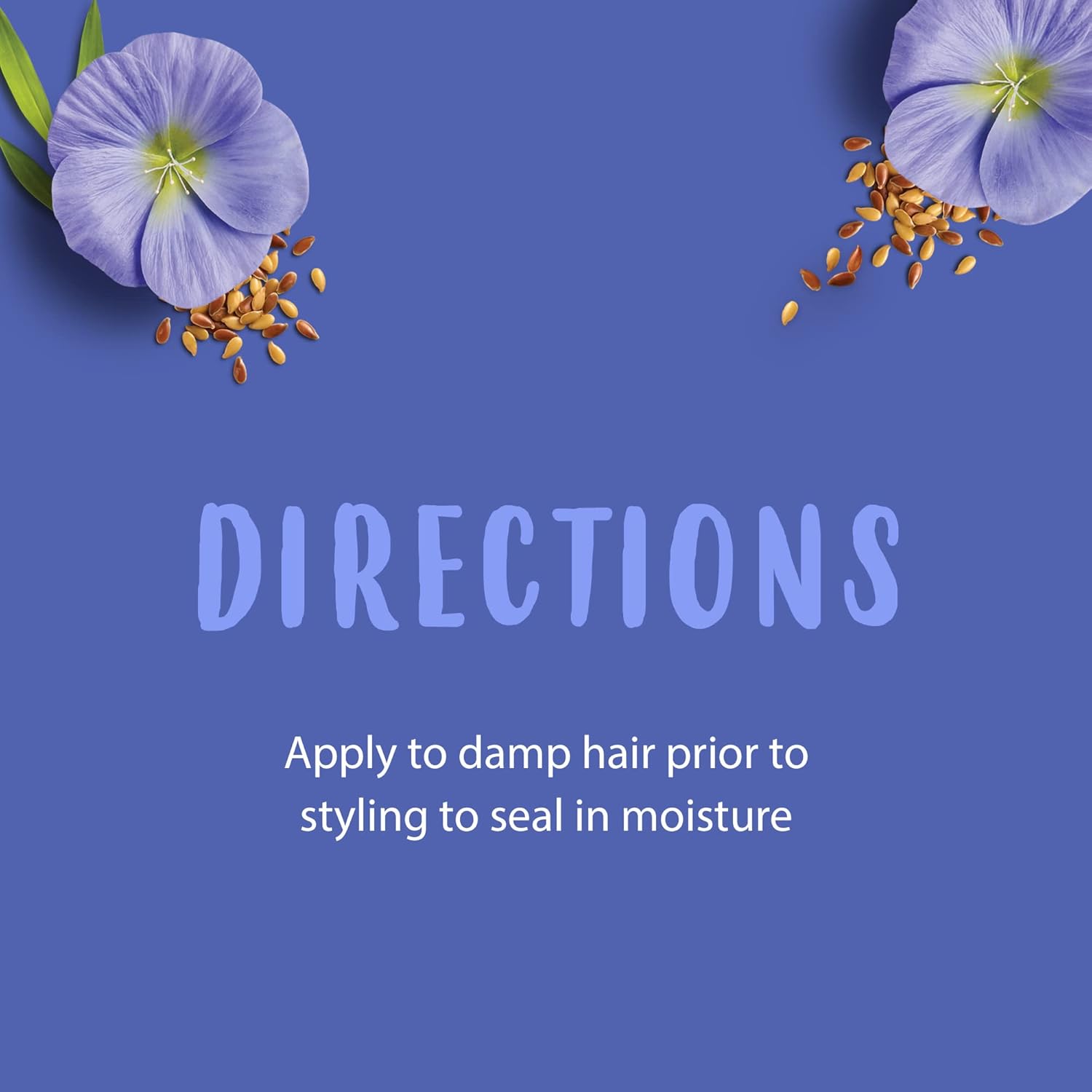 Cantu Flaxseed Smoothing Hair Oil 100 ml with flaxseed and purple flowers