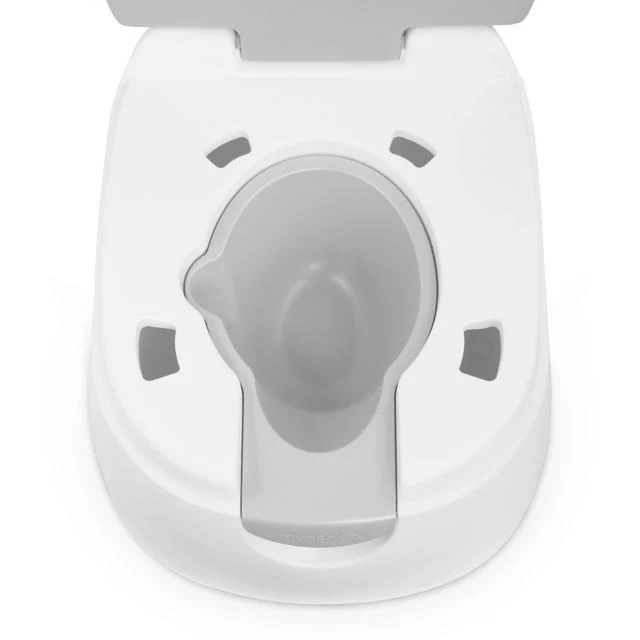 Munchkin Arm & Hammer white 3-in-1 multi-stage potty trainer seat top view