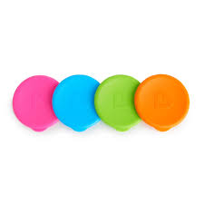 Munchkin Miracle 360° Cup Lids four-pack in pink, blue, green, orange