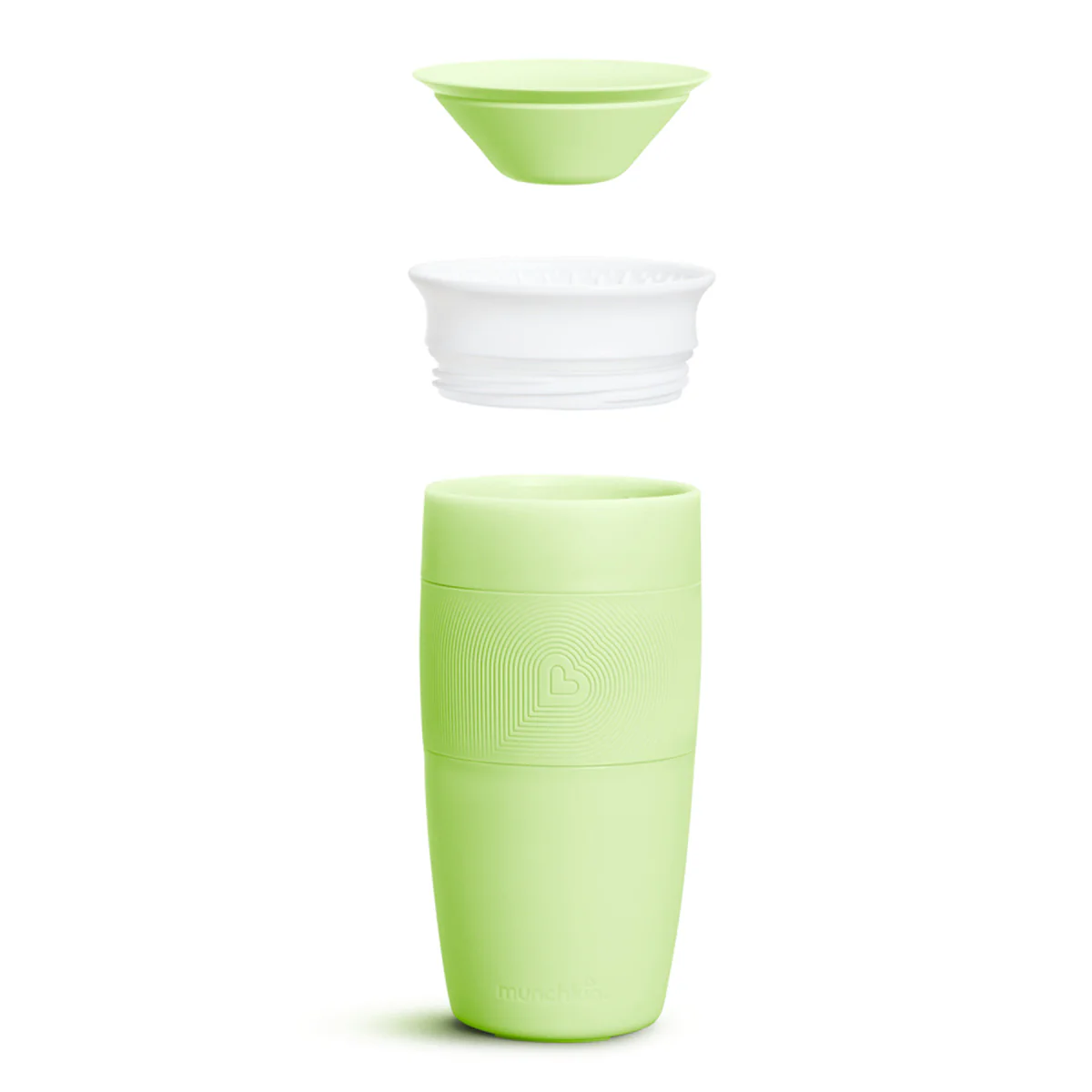 Munchkin Miracle 360° green sippy cup 414ml with removable components