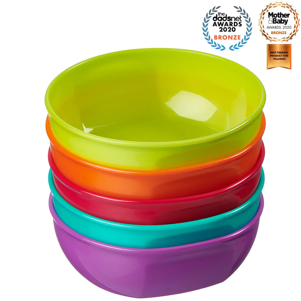 Vital Baby Nourish Perfectly Simple Bowls, five pack, multicoloured