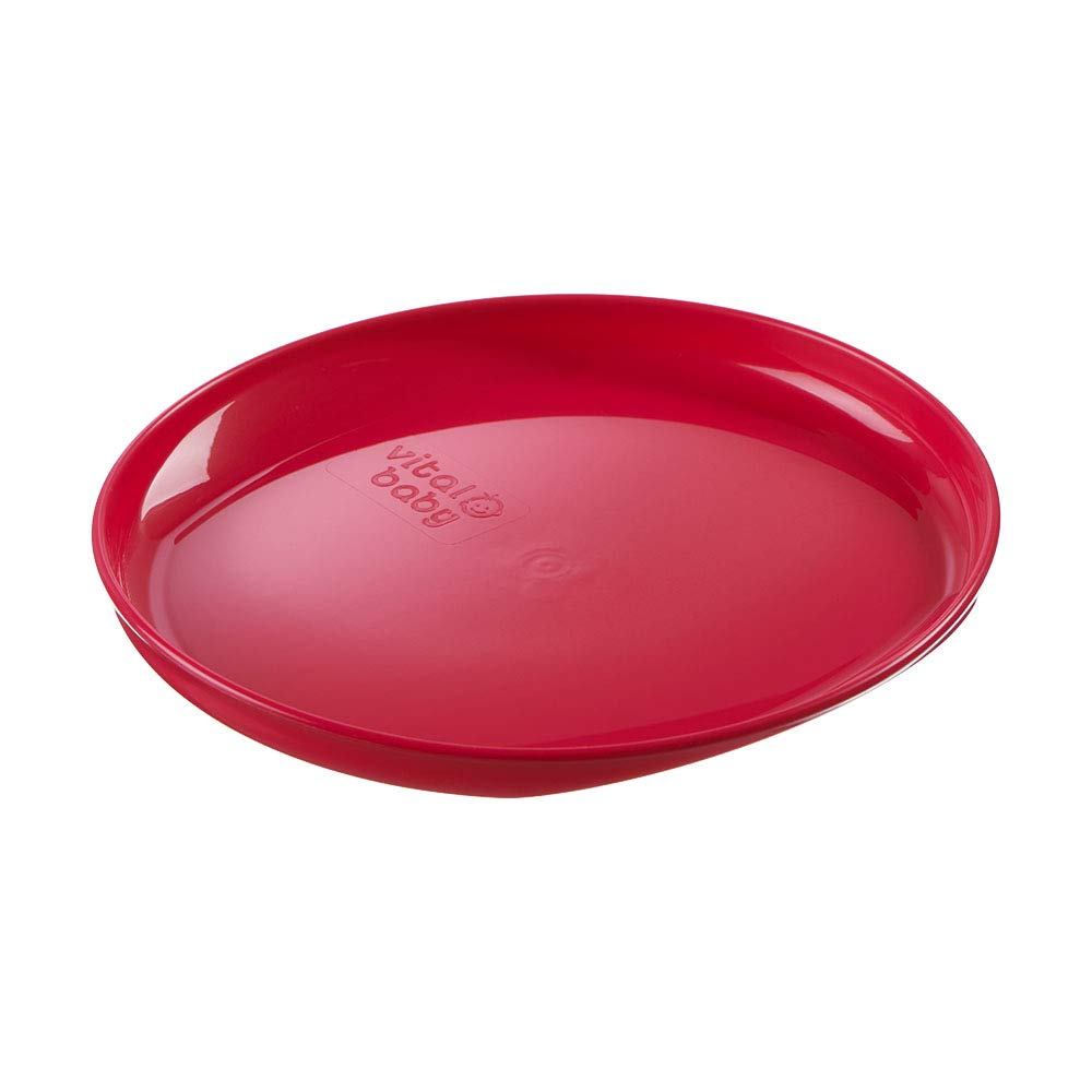 Vital Baby NOURISH Perfectly Simple red plate, pack of five