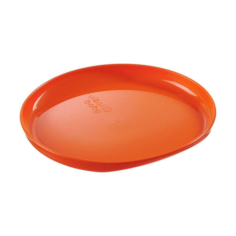 Vital Baby NOURISH Perfectly Simple red plate, 5 pack children's dinnerware