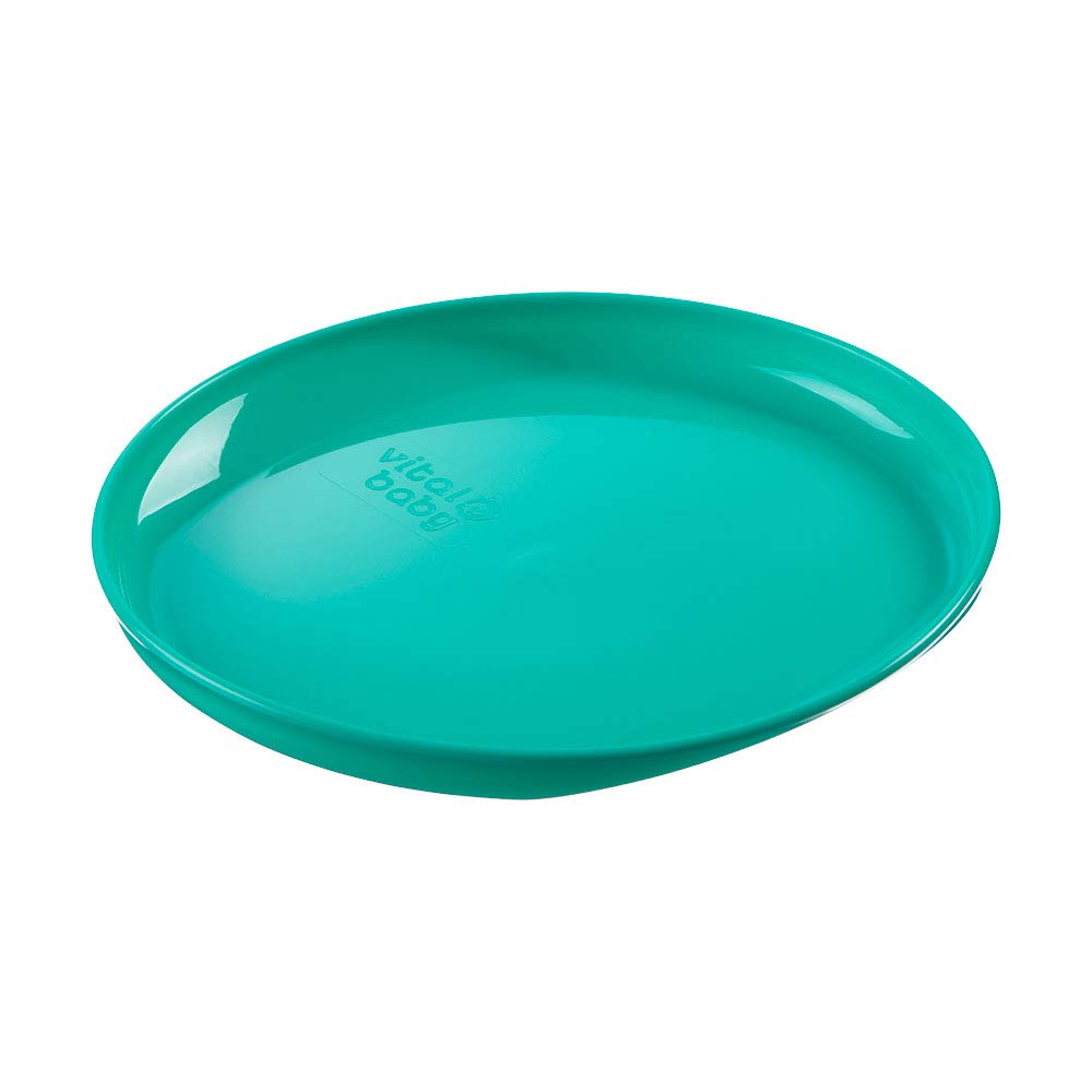 Vital Baby NOURISH Perfectly Simple teal plate, 5 pack children's dinnerware