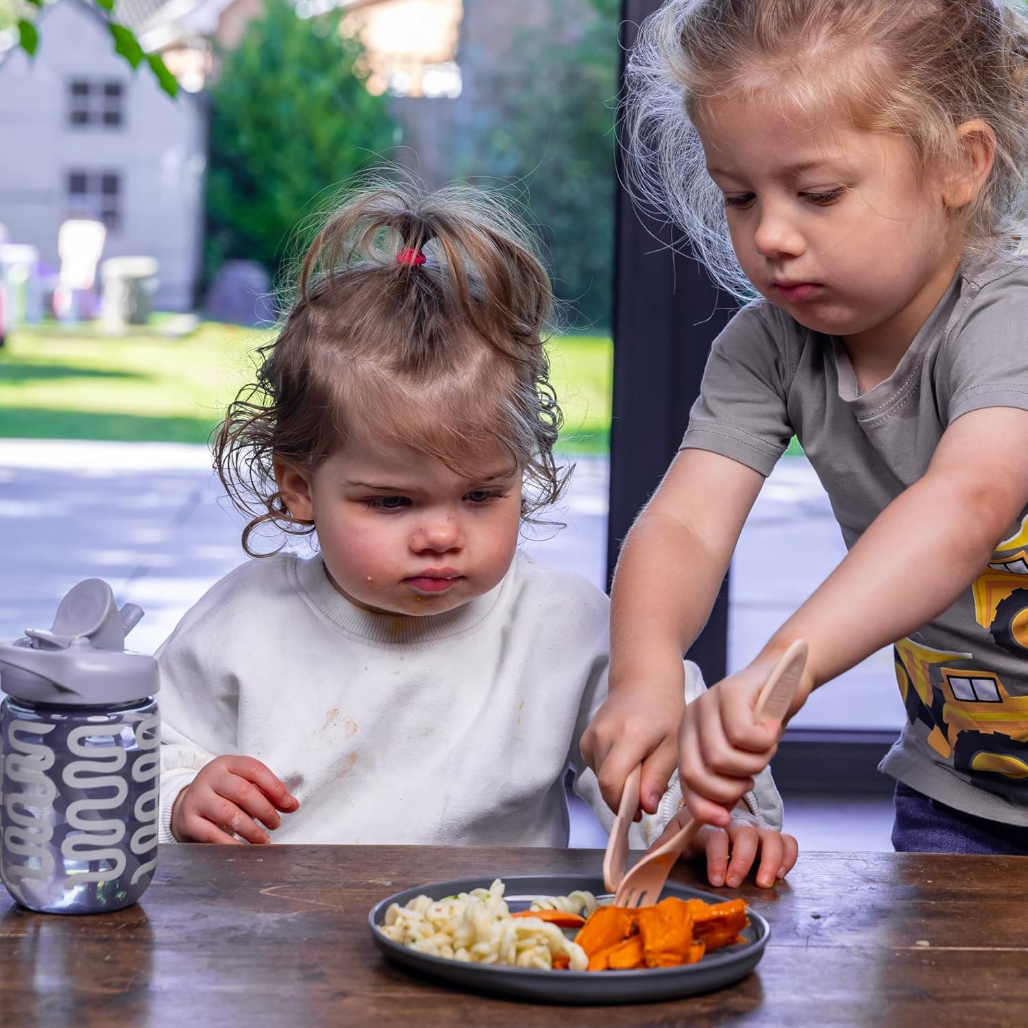 Vital Baby NOURISH Perfectly Simple 15-piece child cutlery set, grey
