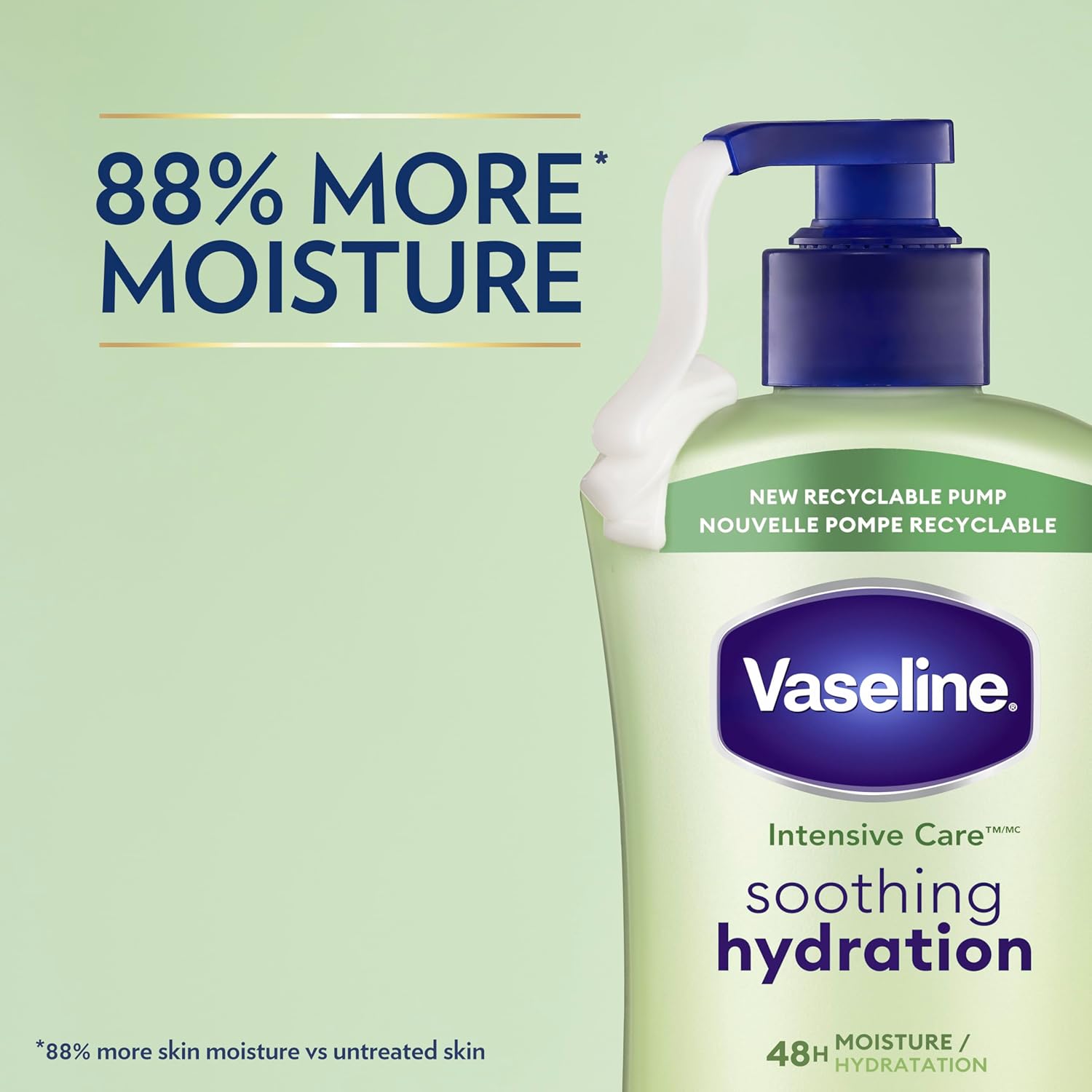 Vaseline Intensive Care Soothing Hydration body lotion 600 mL pump bottle