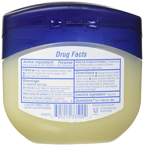 Vaseline Baby Healing Jelly 368g blue jar with yellow cream visible