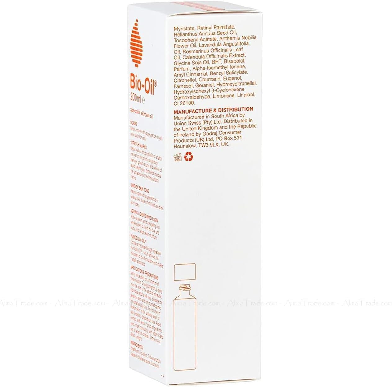 Bio-Oil Skincare Oil 200ml bottle with white and orange packaging