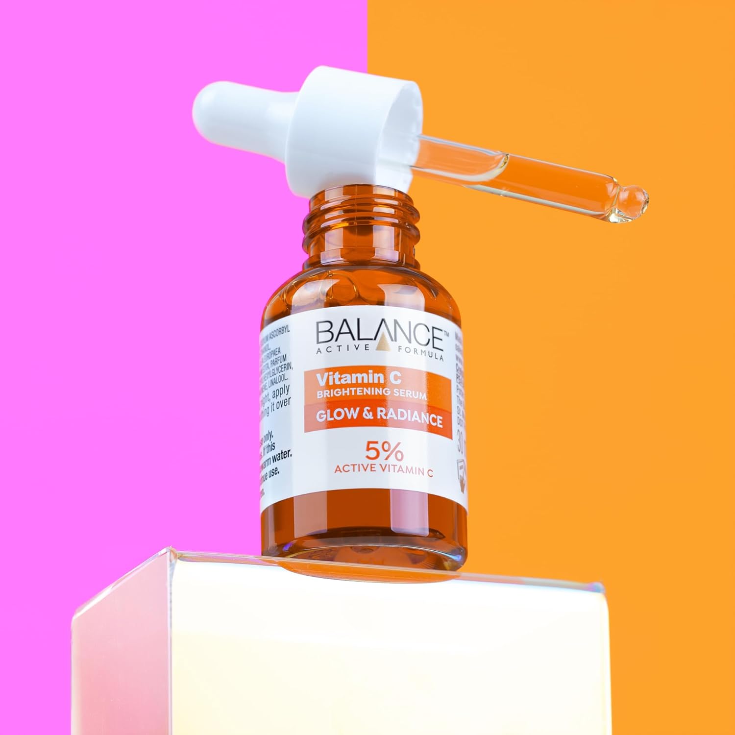 Balance Active Formula Vitamin C Brightening Serum with dropper, 5% active vitamin C