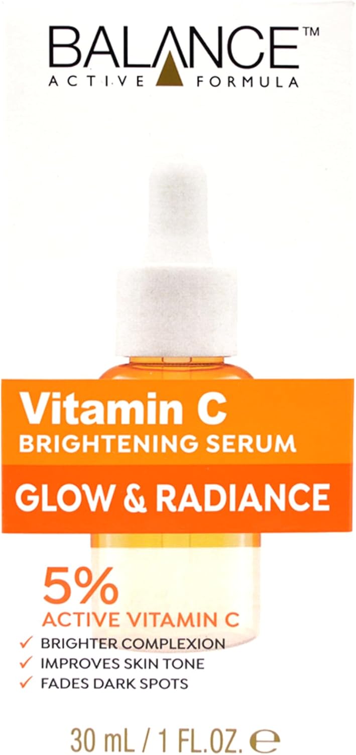 Balance Active Formula Vitamin C Brightening Serum 30ml orange bottle with white pump