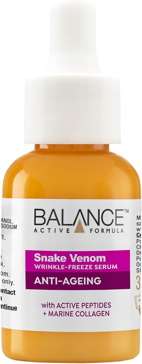 Balance Active Formula Snake Venom Wrinkle-Freeze Serum anti-ageing skincare bottle