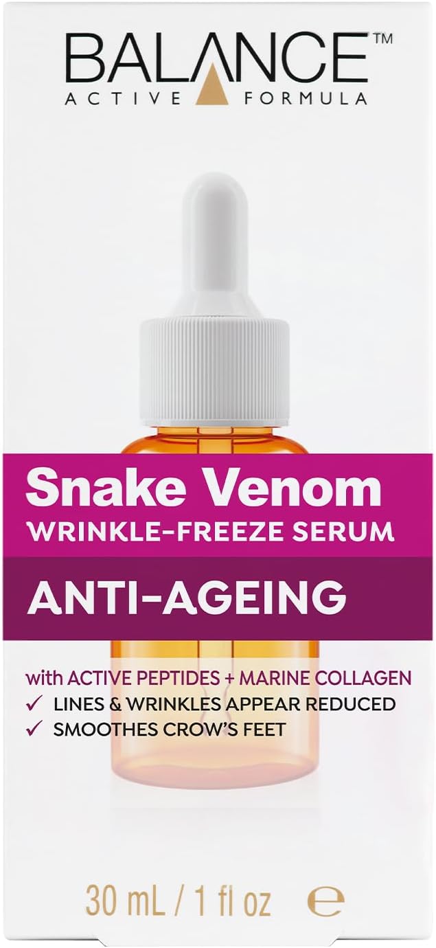 Balance Active Formula Snake Venom Wrinkle-Freeze Serum 30ml amber dropper bottle