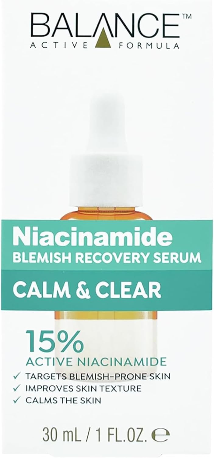 Balance Active Formula Niacinamide Blemish Recovery Serum 30ml amber bottle