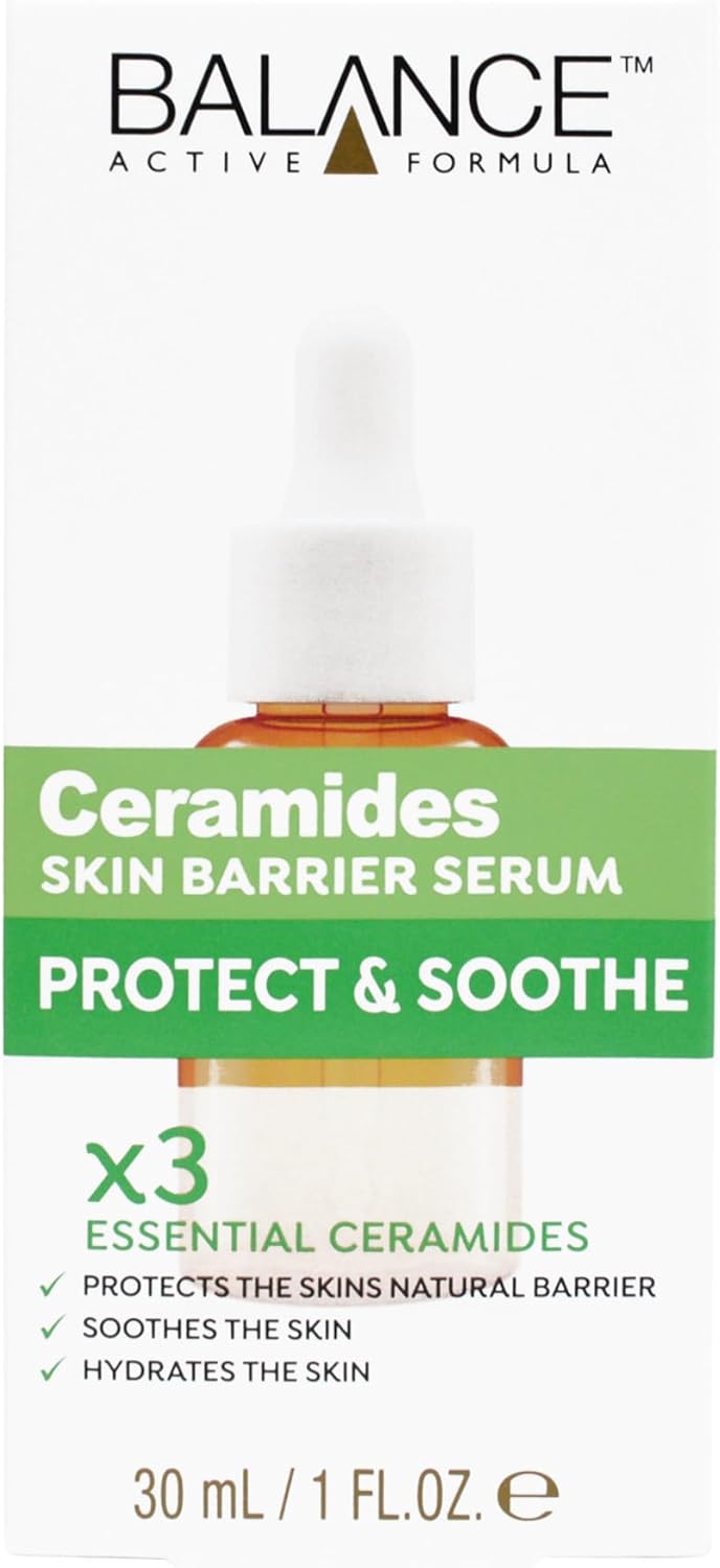 Balance Active Formula Ceramides Skin Barrier Serum 30ml bottle with dropper