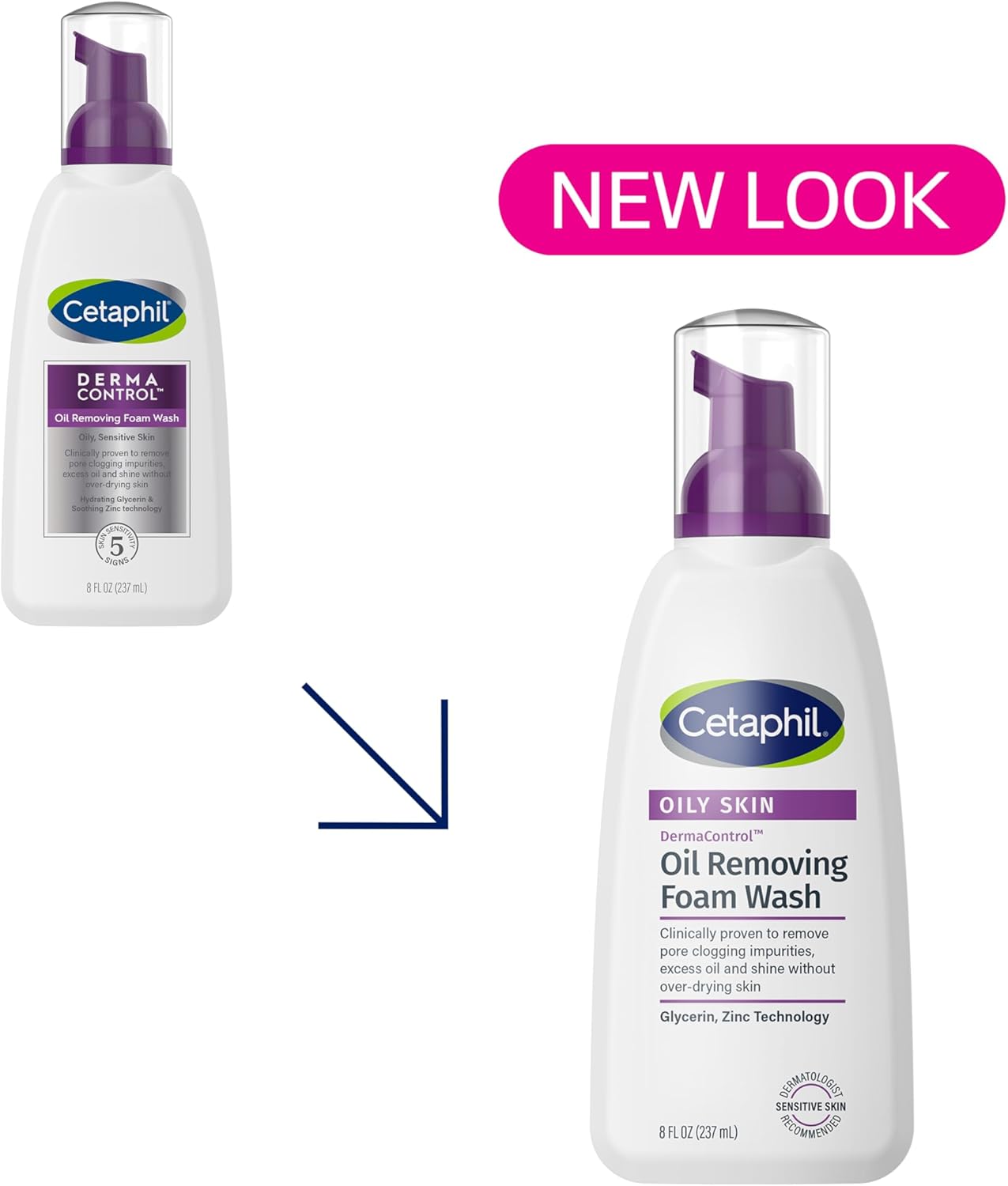 Cetaphil Pro DermaControl Oil Removing Foam Wash 237ml for oily sensitive skin