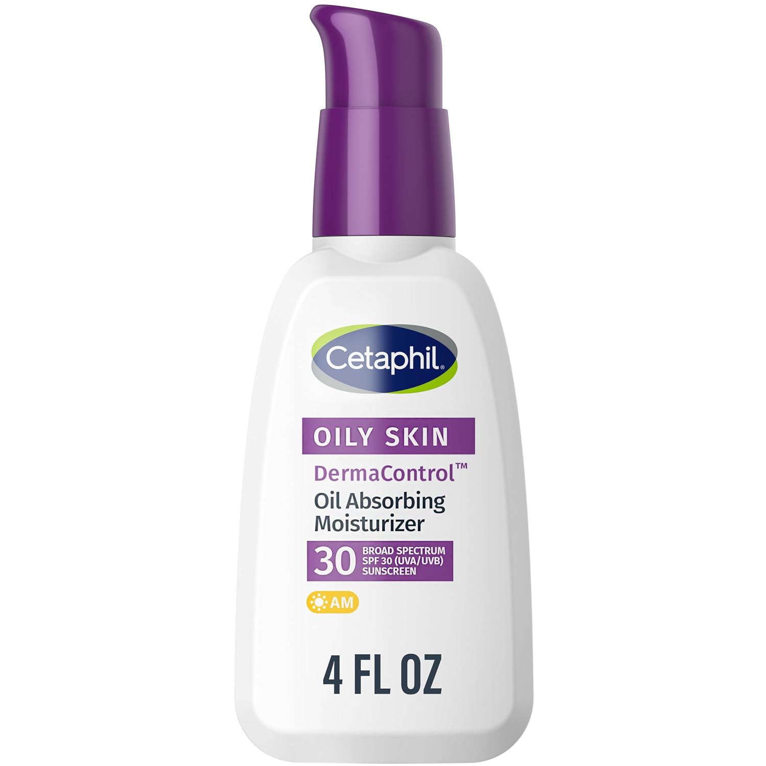 Cetaphil DermaControl Oil Absorbing Moisturizer SPF 30 for oily skin, 4 fl oz