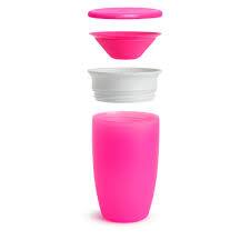 Munchkin Miracle 360° Sippy Cup 10oz pink with detachable parts