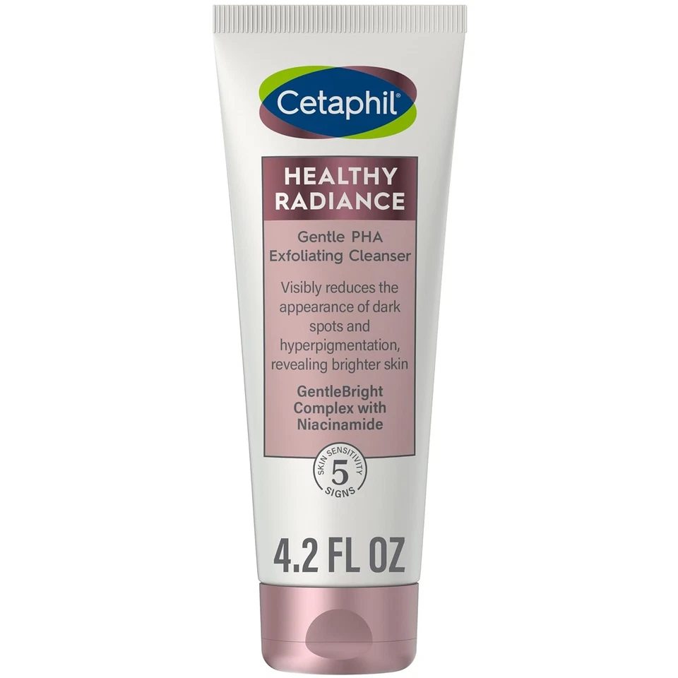 Cetaphil Healthy Radiance Gentle PHA Exfoliating Cleanser 124ml tube