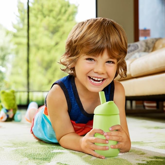Munchkin Simple Clean lime green straw cup 296ml for toddlers 12 months plus