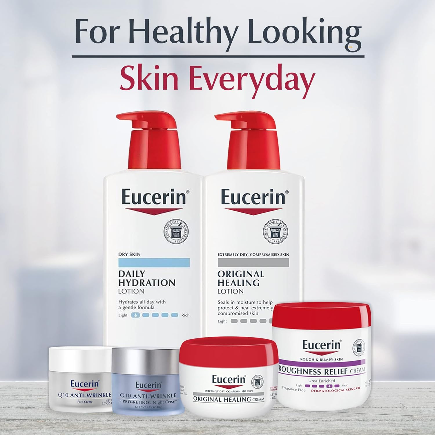 Eucerin Original Healing Cream 454g jar with red lid for dry skin