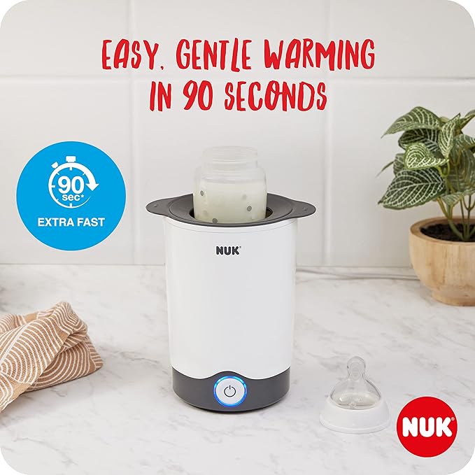 Nuk Thermo Express white bottle warmer with fast 90 second heating function