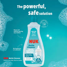Nuk Baby Bottle Cleanser 500ml turquoise bottle with white label
