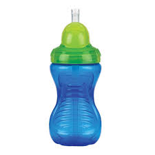 Nuby Flip-It Beaker Active Sipeez 300ml blue and green sippy cup
