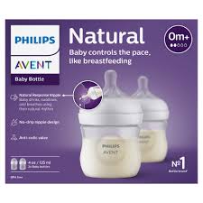 Philips Avent Natural Response 125ml baby bottles newborn pack cream