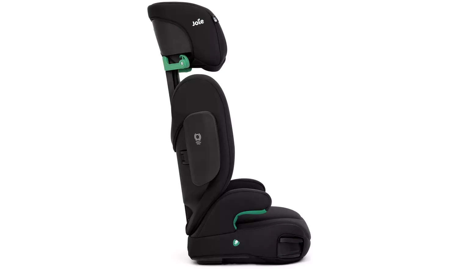 Joie i-Trillo i-Size R129 black belted booster car seat with green accents